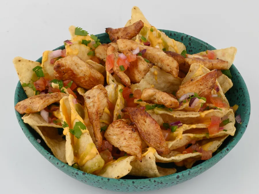 Pollo Que Rico, Avec le poulet aux épices.